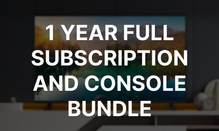 TV ON 1 year Full Subscription and Console Bundle