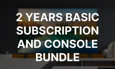 TV ON 2 years Basic Subscription and Console Bundle