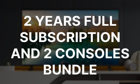 TV ON 2 years Full Subscription and 2 Consoles Bundle
