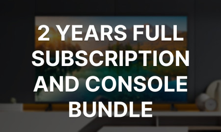 TV ON 2 years Full Subscription and Console Bundle